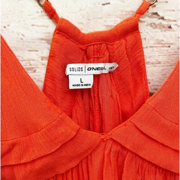 O’NEILL Salt Water Solids Tank Dress Swim Cover-Up Sz L - Picture 5 of 10